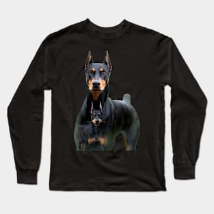 doberman and his son Long Sleeve T-Shirt